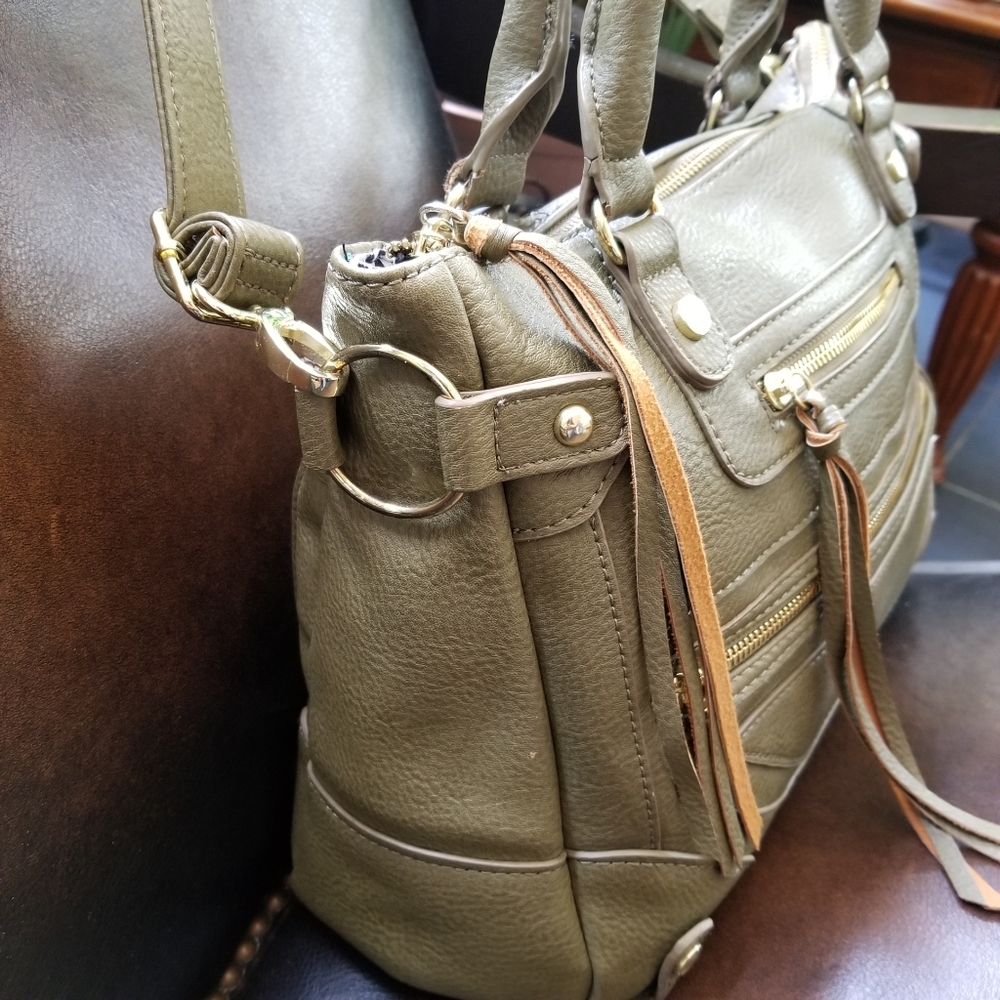 Charming Charlie Olive Handbag - Picture 14 of 16